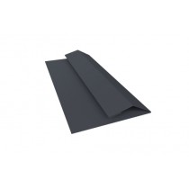 ГРАНД ЛАЙН Планка финишная БХ new 0,5 Atlas X с пленкой RAL 7024 мокрый асфальт (3м) 568200