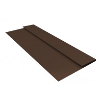 ГРАНД ЛАЙН Планка стартовая Блок-хаус новый 0,45 Drap TwinColor RAL 8017 шоколад (2м) 565220