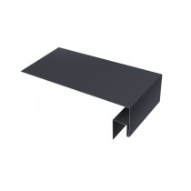 ГРАНД ЛАЙН Планка околооконная сложная фальц 0,5 Velur RAL 7024 мокрый асфальт (2м) 551566