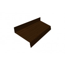 ГРАНД ЛАЙН Отлив простой 50 0,45 Print Elite Choco Wood TwinColor (2,5м) 524102