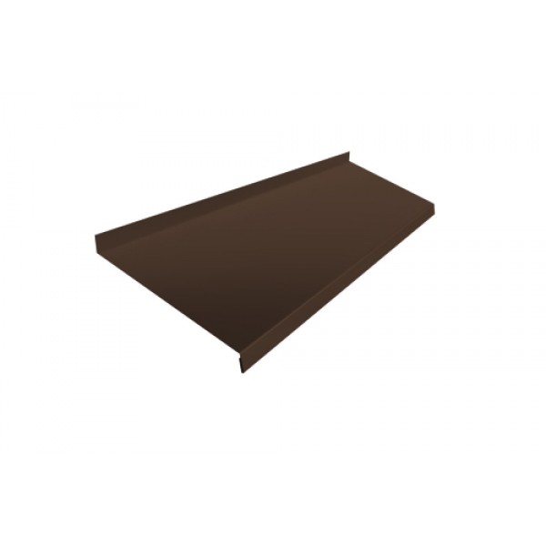 ГРАНД ЛАЙН Отлив простой 250 0,7 ПЭ с пленкой RAL 8017 шоколад (2м) 525946 ГРАНД ЛАЙН Отлив простой 250 0,7 ПЭ с пленкой RAL 8017 шоколад (2м) 525946