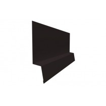 ГРАНД ЛАЙН Планка начальная фальц 0,5 PurLite Matt RAL 9005 черный (2,5м) 520796