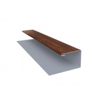 ГРАНД ЛАЙН Планка П-образная завершающая сложная (КД) 0,45 Print Elite Chestnut Wood (3м) 516000