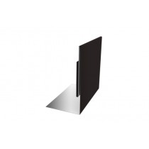 ГРАНД ЛАЙН Планка приемная оконная 0,5 Сатин с пленкой RAL 9005 черный (3м) 527496