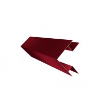 ГРАНД ЛАЙН Угол внешний сложный 75х75 0,45 Drap RAL 3005 красное вино (3м) 516789
