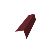 ГРАНД ЛАЙН Угол внешний 50х50 0,5 Сатин с пленкой RAL 3005 красное вино (3м) 468620