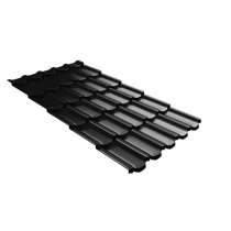ГРАНД ЛАЙН Профиль волновой Квинта плюс3D (Kvinta plus3D) 0,45 Drap ST RAL 9005 черный 362712