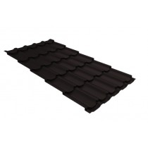 ГРАНД ЛАЙН Профиль волновой Квинта плюс (Kvinta plus) 0,5 GreenCoat Pural BT, matt RR 33 черный (RAL 9004 сигнальный черный) 187770