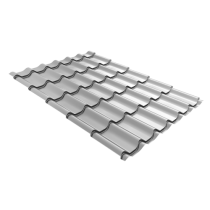 ГРАНД ЛАЙН Профиль волновой Модерн (Modern) 0,4 PE RAL 9003 сигнальный белый 026315