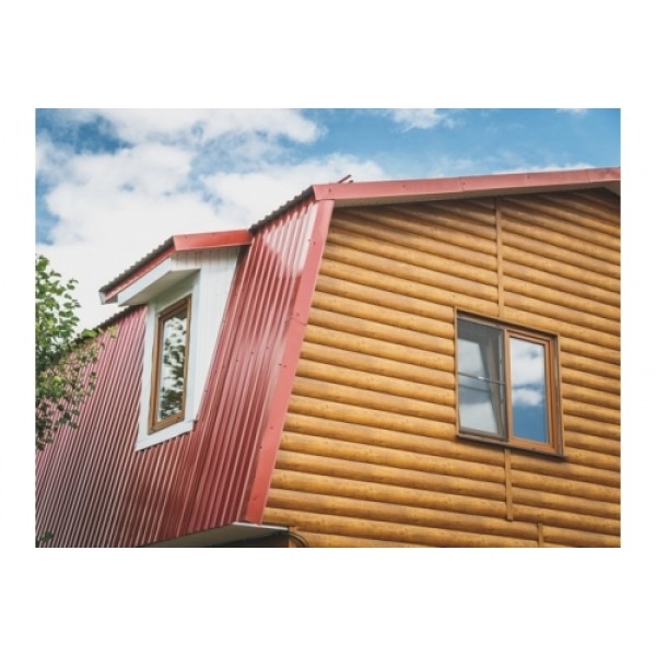 ГРАНД ЛАЙН Блок-хаус new 0,5 Satin Matt RAL 7016 антрацитово-серый 546399 ГРАНД ЛАЙН Блок-хаус new 0,5 Satin Matt RAL 7016 антрацитово-серый 546399