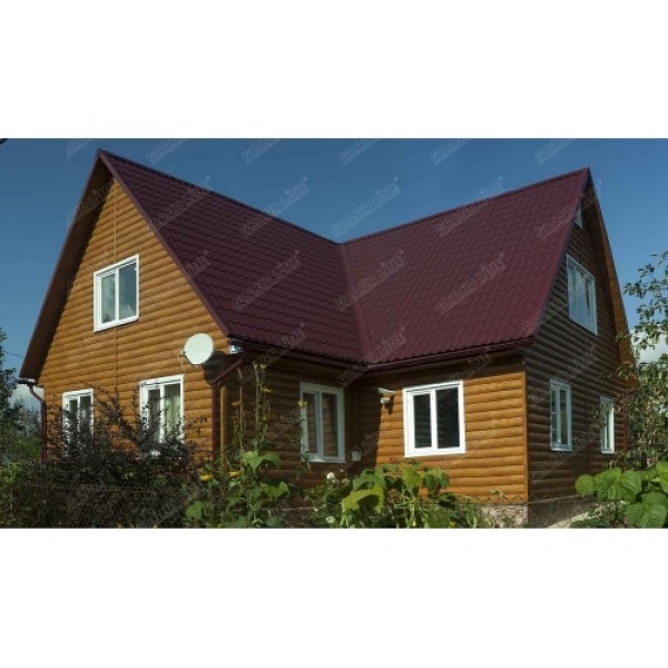 ГРАНД ЛАЙН Сайдинг Блок-хаус 0,390 0,5 Satin RAL 8004 терракота 179174 ГРАНД ЛАЙН Сайдинг Блок-хаус 0,390 0,5 Satin RAL 8004 терракота 179174
