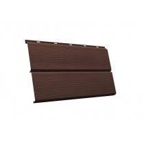 ГРАНД ЛАЙН ЭкоБрус 3D 0,45 Drap с пленкой RAL 8017 шоколад 396938