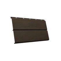 ГРАНД ЛАЙН ЭкоБрус 3D 0,345 0,5 GreenCoat Pural BT, с пленкой RR 32 темно-коричневый (RAL 8019 серо-коричневый) 422216