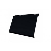 ГРАНД ЛАЙН Вертикаль классик 0,45 Drap с пленкой RAL 9005 черный 117235