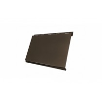 ГРАНД ЛАЙН Вертикаль 0,2 classic 0,5 GreenCoat Pural BT, matt с пленкой RR 32 темно-коричневый (RAL 8019 серо-коричневый) 163818