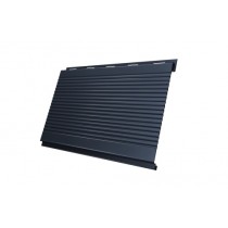 ГРАНД ЛАЙН Вертикаль 0,2 gofr 0,45 Drap TX с пленкой RAL 7024 мокрый асфальт 486598