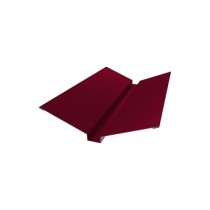 ГРАНД ЛАЙН Планка ендовы верхней 115х30х115 0,45 PE с пленкой RAL 3003 рубиново-красный (3м) 464266