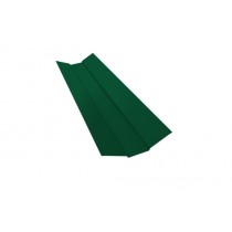 ГРАНД ЛАЙН Планка ендовы верхней 95х80х95 0,45 Drap RAL 6005 зеленый мох (2м) 533043