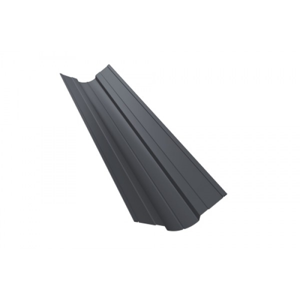 ГРАНД ЛАЙН Планка ендовы верхней фигурной 70x70 0,5 GreenCoat Pural БТ матовый RR 23 темно-серый (RAL 7024 мокрый асфальт) (3м) 473289 ГРАНД ЛАЙН Планка ендовы верхней фигурной 70x70 0,5 GreenCoat Pural БТ матовый RR 23 темно-серый (RAL 7024 мокрый асфальт) (3м) 473289
