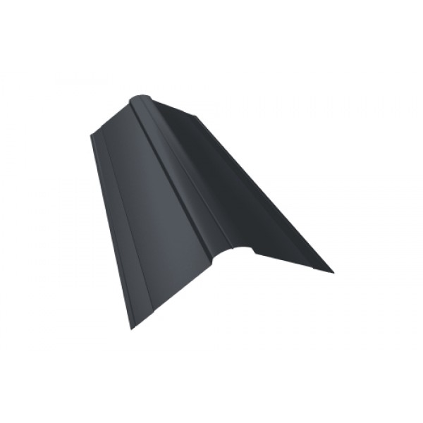 ГРАНД ЛАЙН Планка конька фигурного 150x150 0,45 Drap RAL 7024 мокрый асфальт (2,5м) 471450 ГРАНД ЛАЙН Планка конька фигурного 150x150 0,45 Drap RAL 7024 мокрый асфальт (2,5м) 471450