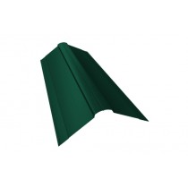 ГРАНД ЛАЙН Планка конька фигурного 150х150 0,45 ПЭ с пленкой RAL 6005 зеленый мох (3м) 471617