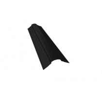 ГРАНД ЛАЙН Планка конька фигурного 70х70 0,45 Drap RAL 9005 черный (3м) 471839