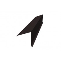 ГРАНД ЛАЙН Планка конька односкатной кровли 160х160 0,5 PurLite матовый RAL 9005 черный (2м) 488499