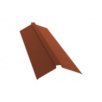 ГРАНД ЛАЙН Планка конька плоского 175х50х175 0,45 Drap RAL 8004 терракота (2м) 487857