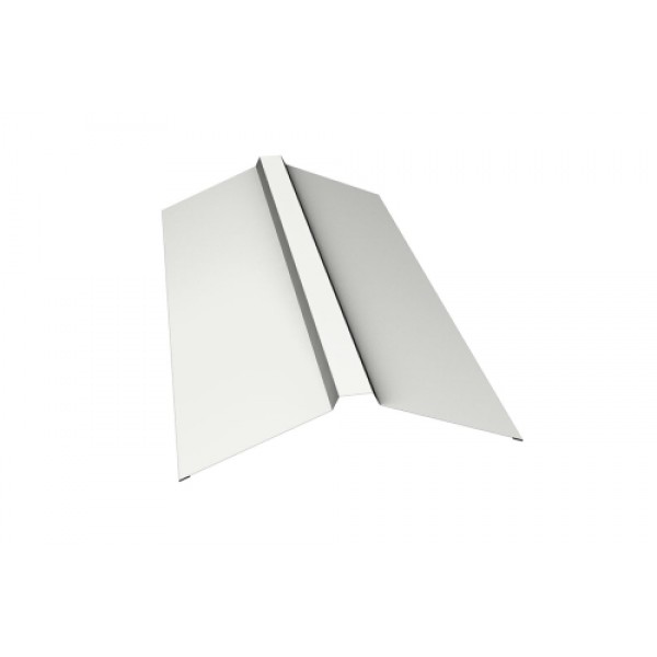ГРАНД ЛАЙН Планка конька прямоугольного 150х30х150 0,5 Сатин с пленкой RAL 9003 сигнальный белый (3м) 536515 ГРАНД ЛАЙН Планка конька прямоугольного 150х30х150 0,5 Сатин с пленкой RAL 9003 сигнальный белый (3м) 536515