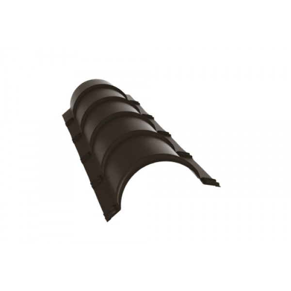 ГРАНД ЛАЙН Планка малого конька полукруглого 0,45 ПЭ с пленкой RR 32 темно-коричневый (1,97м) 535664 ГРАНД ЛАЙН Планка малого конька полукруглого 0,45 ПЭ с пленкой RR 32 темно-коричневый (1,97м) 535664