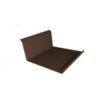 ГРАНД ЛАЙН Планка примыкания нижняя 20х122х260х15 0,5 Velur RAL 8017 шоколад (3м) 551747