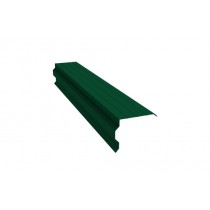 ГРАНД ЛАЙН Планка торцевая фигурная 90х110 0,5 Satin Matt TX RAL 6005 зеленый мох (2м) 542577