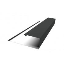 ГРАНД ЛАЙН Планка торцевая страховочная 0,45 Drap ТХ RAL 7016 антрацитово-серый (3м) 495323