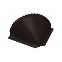 ГРАНД ЛАЙН Заглушка конусная 0,5 Velur RAL 9005 черный 81658