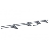 ГРАНД ЛАЙН Снегозадержатель NEW трубчатый RAL 9006 3м 89246