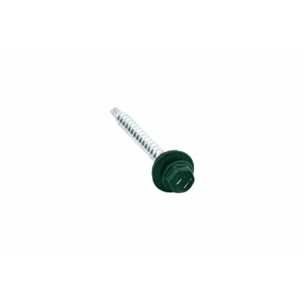 ГРАНД ЛАЙН Саморез кровельный Daxmer 4,8х50 RAL 6005 (150) сверло №1 305695 ГРАНД ЛАЙН Саморез кровельный Daxmer 4,8х50 RAL 6005 (150) сверло №1 305695