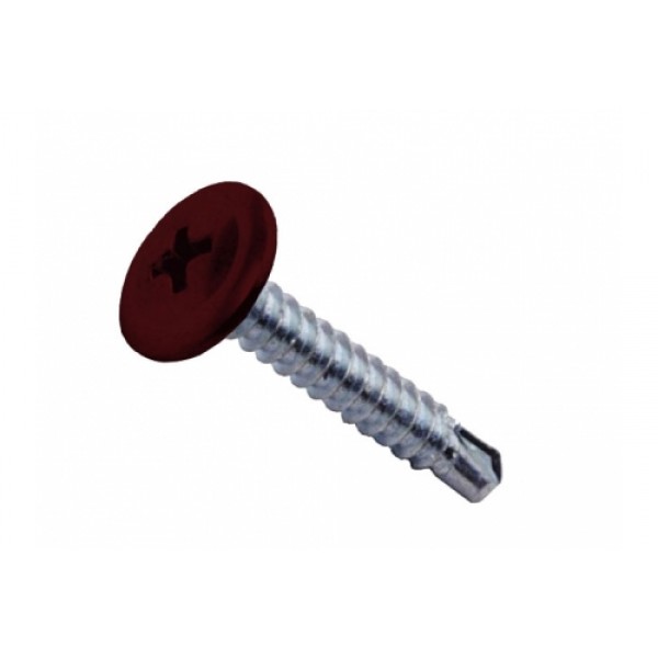 ГРАНД ЛАЙН Саморезы ПШС 4,2х16 RAL 3005 (1000 шт) 45317