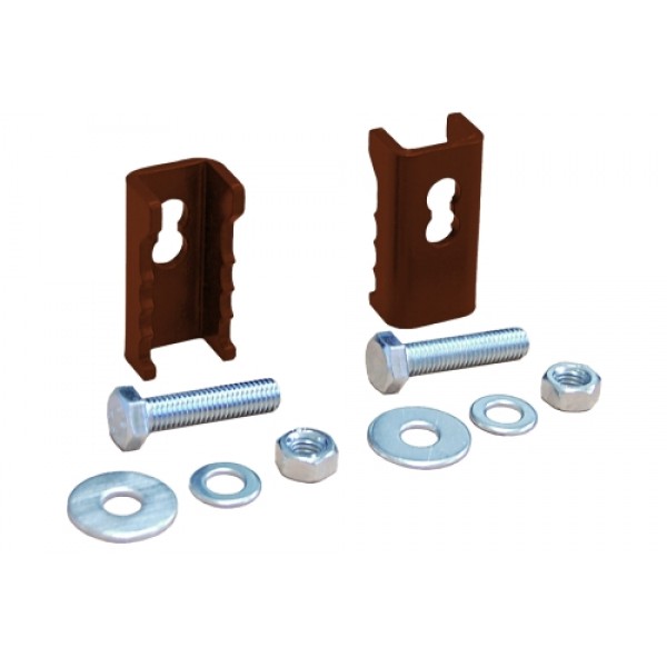 ГРАНД ЛАЙН Крепление кронштейна на фальц RAL 3009 (комплект) 360049 ГРАНД ЛАЙН Крепление кронштейна на фальц RAL 3009 (комплект) 360049