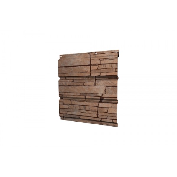 ГРАНД ЛАЙН Софит металлический без перфорации 0,45 Print Elite с пленкой Sand Stone TwinColor 234678 ГРАНД ЛАЙН Софит металлический без перфорации 0,45 Print Elite с пленкой Sand Stone TwinColor 234678