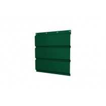 ГРАНД ЛАЙН Софит металлический без перфорации 0,5 Satin Matt с пленкой RAL 6005 зеленый мох 462651