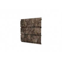 ГРАНД ЛАЙН Софит металлический без перфорации 0,45 Print Elite с пленкой King Stone TwinColor 462660