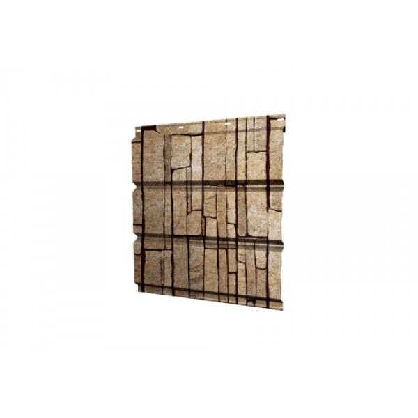 ГРАНД ЛАЙН Софит металлический полная перфорация 0,45 Print Elite с пленкой Sand Stone TwinColor 192364 ГРАНД ЛАЙН Софит металлический полная перфорация 0,45 Print Elite с пленкой Sand Stone TwinColor 192364