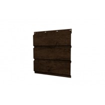ГРАНД ЛАЙН Софит металлический полная перфорация 0,45 Print Premium с пленкой Antique Wood TwinColor 462487