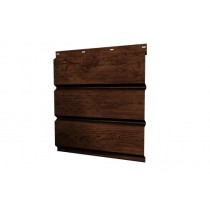 ГРАНД ЛАЙН Софит металлический полная перфорация 0,45 Print Premium с пленкой Cherry Wood 465158