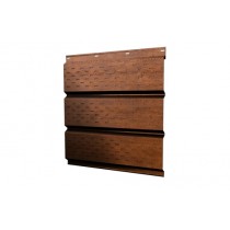 ГРАНД ЛАЙН Софит металлический полная перфорация 0,45 Print Premium с пленкой Golden Wood Fresh 559061