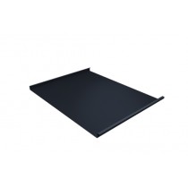 ГРАНД ЛАЙН Фальц двойной стоячий 0,5 Satin с пленкой на замках RAL 7024 мокрый асфальт 431434