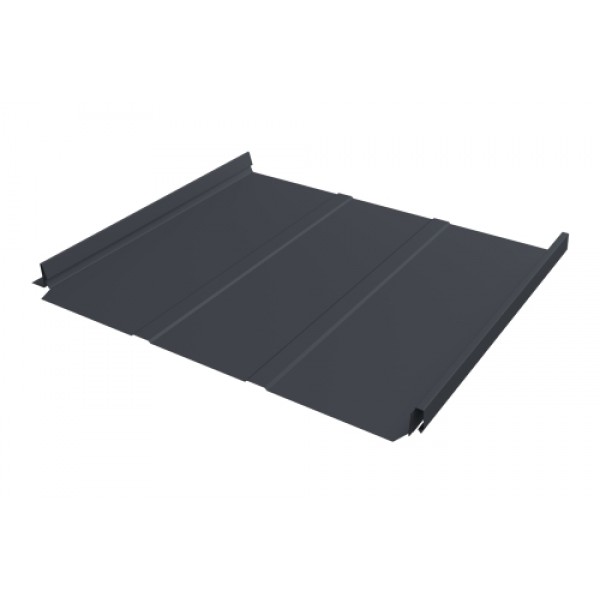 ГРАНД ЛАЙН Кликфальц Fin Line 0,5 Satin Matt с пленкой на замках RAL 7024 мокрый асфальт 559930 ГРАНД ЛАЙН Кликфальц Fin Line 0,5 Satin Matt с пленкой на замках RAL 7024 мокрый асфальт 559930