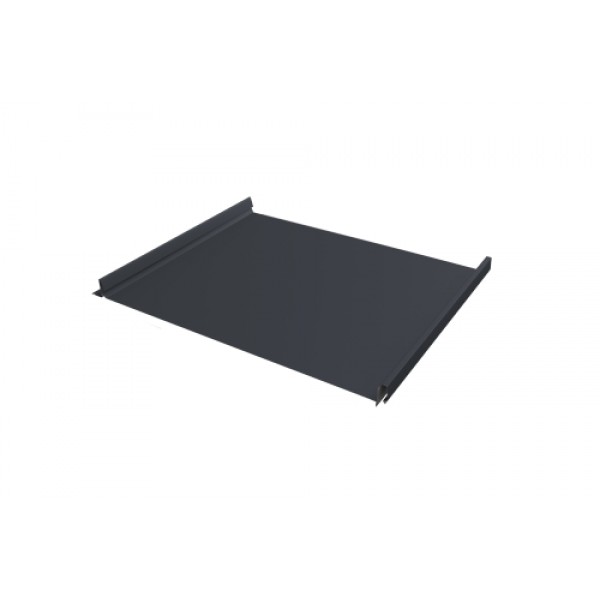 ГРАНД ЛАЙН Кликфальц Fin 0,5 Satin с пленкой на замках RAL 7024 мокрый асфальт 559792 ГРАНД ЛАЙН Кликфальц Fin 0,5 Satin с пленкой на замках RAL 7024 мокрый асфальт 559792