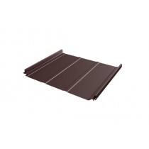 ГРАНД ЛАЙН Кликфальц Pro Line 0,5 GreenCoat Pural BT, matt с пленкой на замках RR 887 шоколадно-коричневый (RAL 8017 шоколад) 561073