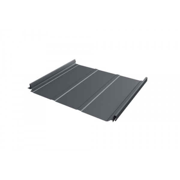 ГРАНД ЛАЙН Кликфальц Pro Line 0,5 PurPro с пленкой на замках RAL 7024 мокрый асфальт 564735 ГРАНД ЛАЙН Кликфальц Pro Line 0,5 PurPro с пленкой на замках RAL 7024 мокрый асфальт 564735